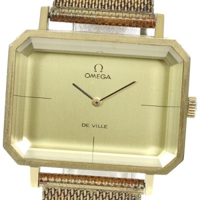 本物 オメガ デビル ケースのみ 手巻き 2針 ブロックスクエア 8423 Cal