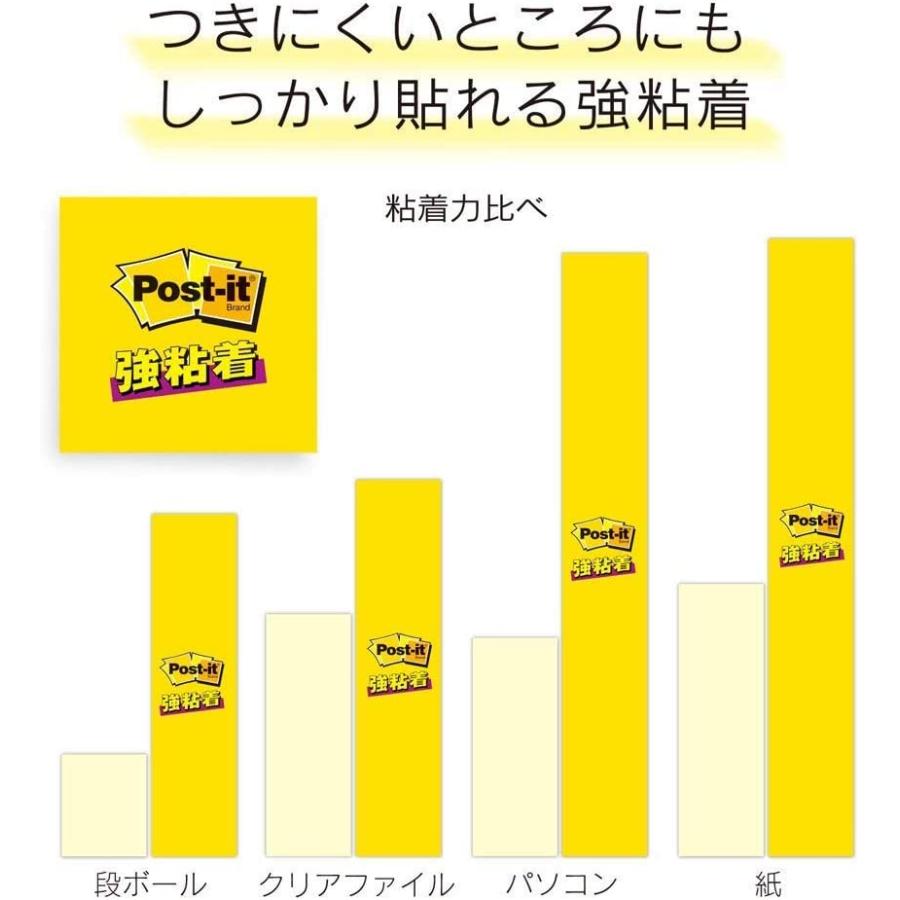 コクヨ ポストイット 付箋 強粘着 罫線 ノート パステルカラー 75x75mm x5冊 630-5SSAP