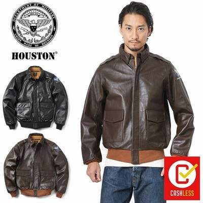 感謝の声続々 Houston フライトジャケット A 2 レザージャケット 牛革 本革 フライトジャケット Qaa Edu Qa