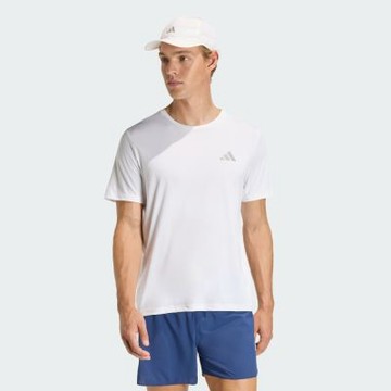adidas 愛迪達 短袖上衣 男 訓練 慢跑 吸濕排汗 亞規 RUN ESS TEE M 白 KB5960