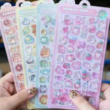 隔日到貨3D立體浮雕空心貼紙