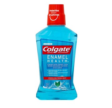 Colgate Enamel Health Anticavity Fluoride Mouthwash Sparkling Fresh Mint 16.9 oz