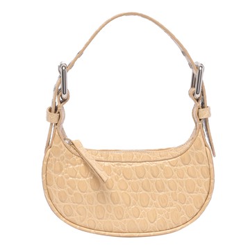 BY FAR Mini Soho Croco Shoulder Bag