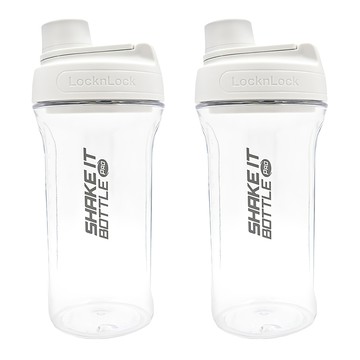 LocknLock 樂扣樂扣 Shake it系列 搖搖杯  淺灰色  850ml  2個