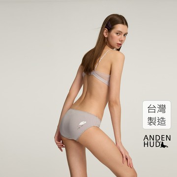 【Anden Hud】姆明系列．花苞中腰三角內褲(鳶尾紫-失戀姆明) 純棉台灣製 海外禁售