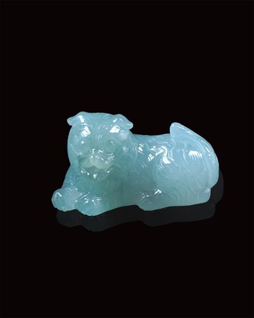 【旺財】冰種翡翠狗狗擺飾擺件 | 天然緬甸玉翡翠A貨 | 送禮