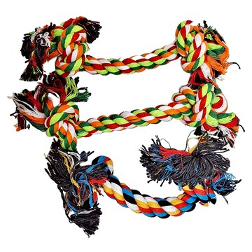 寵物夢工廠 棉繩玩具  L(28cm)  多色 顏色隨機  3個