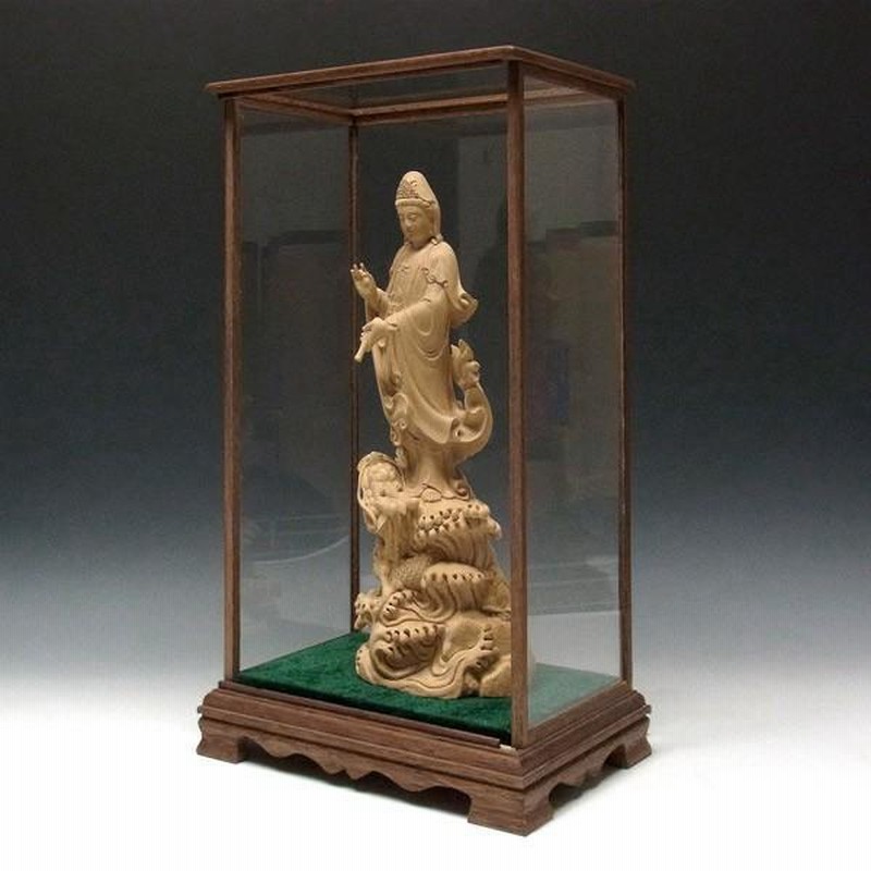 超稀少品 龍頭観音像 手彫り彫刻家 一点物！ Amazon.co.jp: 東洋彫刻騎龍観音龍頭観音、天龍夜叉の身を表し