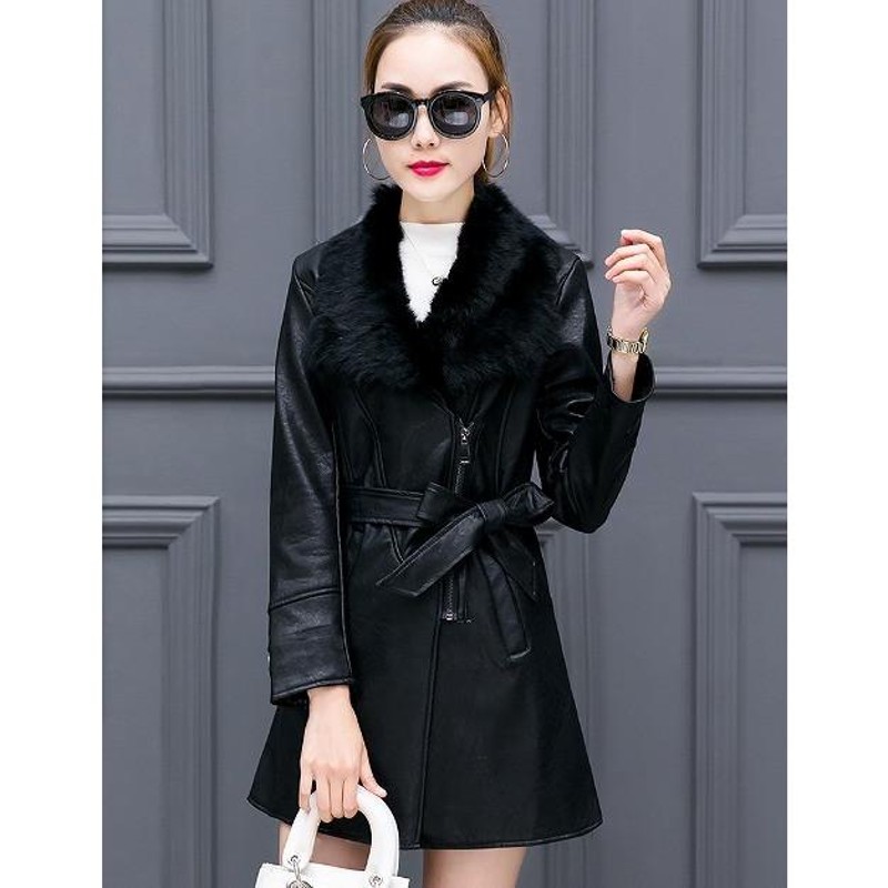 merryjenny フェイクレザージャケット merry jenny リボンフェイク