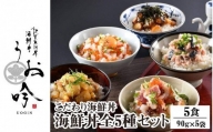 [047-b004] 海鮮 ご飯にのせるだけ！手間なし こだわり海鮮丼「海鮮丼の素 全5種セット」 