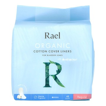 Rael, 有機純棉衛生巾，防滲漏，常規款，48 片