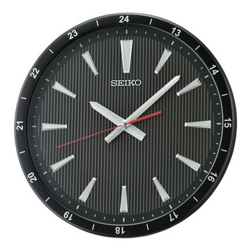 SEIKO 精工 立體時標 滑動式靜音造型掛鐘 QXA802K
