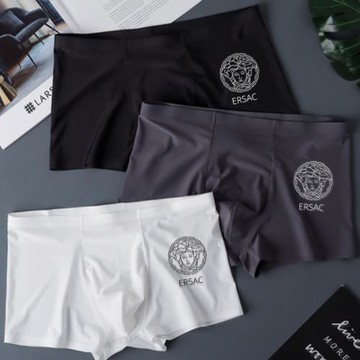 男士內褲冰絲夏季薄款四角褲無痕運動抗菌速干男生潮牌平角短褲頭