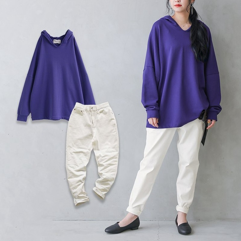 福袋 レディース パーカー カラーデニム サルエルパンツ 大人のゆるラフパーカーコーデ2点set 返品 交換不可 メール便不可 通販 Lineポイント最大0 5 Get Lineショッピング