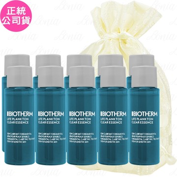 BIOTHERM 碧兒泉 奇蹟活源晶透露(10ml)*10旅行袋組(公司貨)