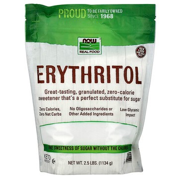 NOW Foods, Real Food，赤蘚糖醇，2.5 磅（1,134 克）