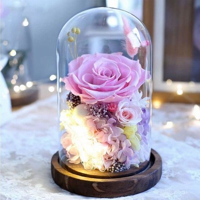 プリザーブドフラワー ドライフラワー バラ ロース 枯れない花 メッセージカード付き ケース入り 手提げ袋付き