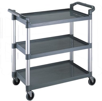 惠而信2003加強型服務車三層餐具擺放多功能手推清潔車加厚塑料型