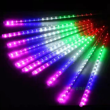 廠家直供led流星雨燈貼片高亮防水流星雨燈串圣誕節日裝飾燈燈管