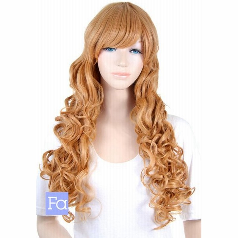 ロングカール アップルパイ ウィッグネット付 コスプレウィッグ 耐熱180 ハロウィン 夏コミ 文化祭 激安 格安 イベント Cu w0030 通販 Lineポイント最大get Lineショッピング
