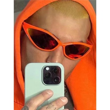 y2k未來感先鋒太陽鏡潮男女騎行戶外眼鏡凹造型復古時髦ins墨鏡酷