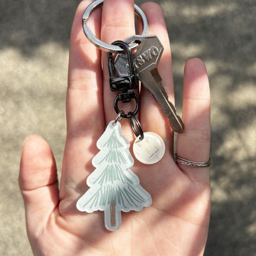 【Carry Plus】北歐森林吊飾壓克力鑰匙圈