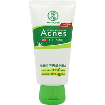 Rohto Mentholatum Acnes Medicated Face Wash Cream (130G)