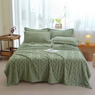 跨境雙面塔芙絨毛毯卷邊多功能毛毯子單人雙人貝貝絨保暖毛毯批發