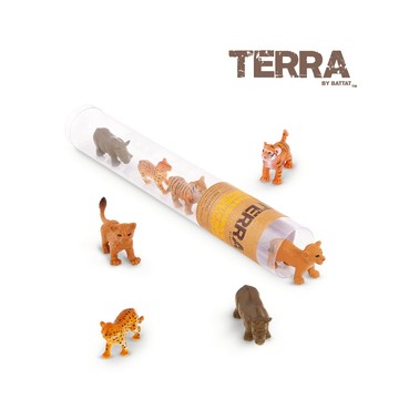 TERRA 野生動物寶寶(拿手罐) 玩具 模型 動物
