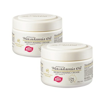 【澳洲G&M】夏威夷果油滋養嫩膚霜含維他命E(250g/罐 2入組) 即期品-2026年8月到期