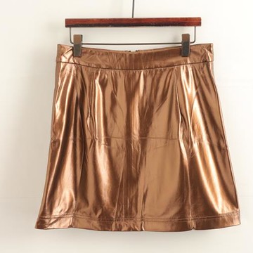 MJ系列 2025冬季新款 簡約亮面PU小皮群女時尚包臀短裙百搭半身裙