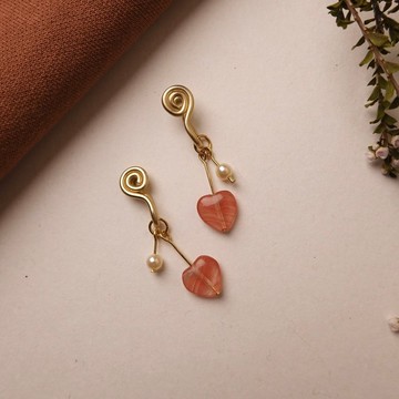 小透心 無痛耳夾 / 紅