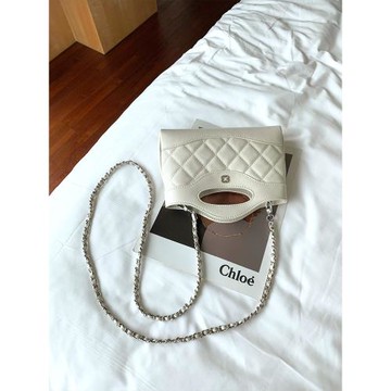 Sheldonbag 包包女2025新款潮菱格鏈條單肩斜挎手提mini手機小包