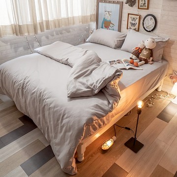 Life素色系列- 芝麻豆腐(床包豆腐杏色) 100%精梳棉(60支) 台灣製