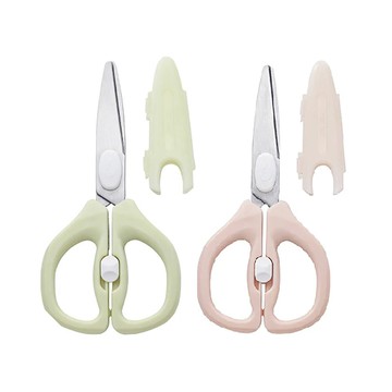 nac nac 可拆式萬用食物剪｜甜橙粉／茉莉綠 【悅兒園婦幼生活館】