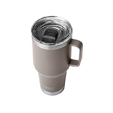YETI Rambler 30 oz Travel Mug, Stainless Steel, Vacuum Insulated with Stronghold Lid, Sharptail Taupe