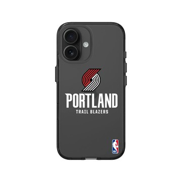 iPhone 16 Clear (相機按鈕) 酷墨灰 - NBA - Logo-波特蘭拓荒者 Portland Trail Blazers - Light
