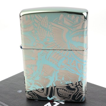 【ZIPPO】美系~Tattoo Theme-紋身圖案4面連續雷雕打火機