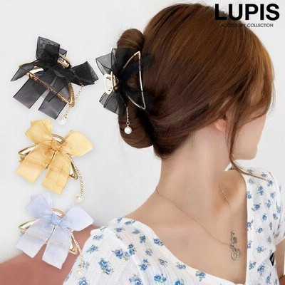 ❥❥厳選クリップコーナー124レーステール付パールリボンバンス