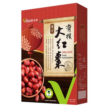 【米森 vilson】有機大紅棗(295g/盒)