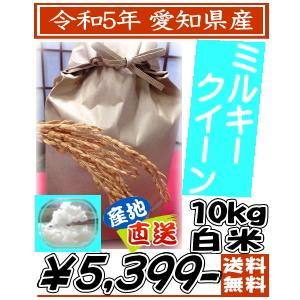 新米 白米 ミルキークイーン 10kg 令和45年産 愛知県産 送料無料 北海道のお客様は300円の追加料金 沖縄県一部離島地域へは重量別の特別送料が加算されます