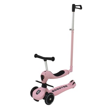 Alpaca First 4in1 兒童滑板車  1個  23.5*59*45.4~74cm  粉色