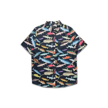 【KAVU】River Wrangler 防曬排汗襯衫 男款 魚的盛宴 #5093