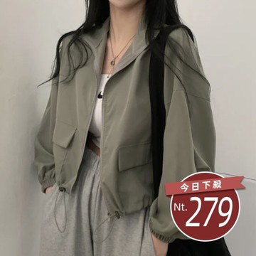 【台灣發貨】韓版復古百搭工作風短版外套 外套 防曬外套 女裝 上衣 衣服【J323】