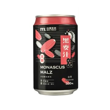 台酒黑麥汁(紅麴) 330ml x 24瓶 台酒 紅麴 台酒生技 黑麥汁 養生