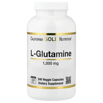 California Gold Nutrition, L-穀氨醯胺，1,000 毫克，240 粒素食膠囊