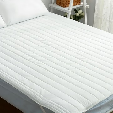 FOCA 台灣製 平單式防潑水保潔墊  White  雙人