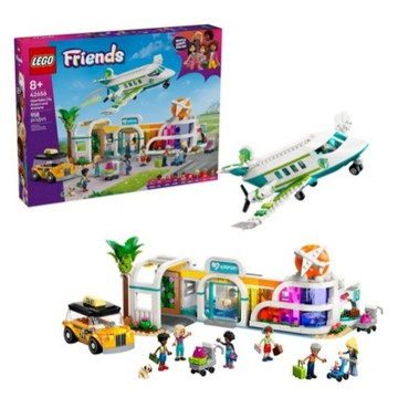 【福利出清品】28_lego 樂高 42656 心湖城機場和飛機 8歲以上,混和顏色,1盒