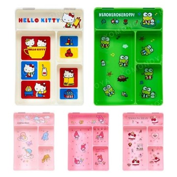 小禮堂 Sanrio 三麗鷗 收納盤附蓋 (復古系列) Kitty 美樂蒂 雙子星 大眼蛙 兔媽媽