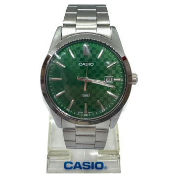 CASIO 卡西歐 極簡設計指針錶 MTP-VD03D-3A1  綠色